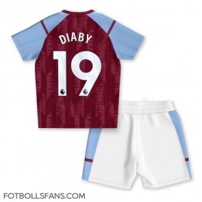 Aston Villa Moussa Diaby #19 Replika Hemmatröja Barn 2023-24 Kortärmad (+ Korta byxor)